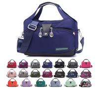 Crossbody Bag, 2024 Newest crossbody bags for women, Versatile Large capacity Handbags with 10 Pocket Compartments, Adjustable Nylon sling bag for Ladies Girls Travel Shopping Work Daily Use (C)