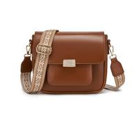 Miss Lulu Cross Body Bag for Women Crossbody Bags Small Handbags for Travel Shoulder Bag with Adjustable Wide Strap Vintage PU Leather