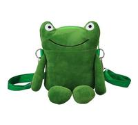 Crossbody Bag for Women, Plush Frog Crossbody Bag with Adjustable Strap, Cute Shoulder Purse with Zipper for Women Outdoor Travel DailyBags