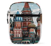 Crossbody Bag Shoulder Bag for Men & Women Chest Phone Bag Mini Phone Purse | Sling Bag Water Resistant Crossbody Satchel Bag Basil Cathedral Red In Moscow Travel Purse for Work Travel