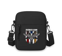 Crossbody Bag Single Shoulder Eagle wings band white black design Men Women Cartoon Anime Film Printing Design Unisex Leisure Outdoor