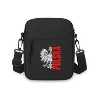 Crossbody Bag Single Shoulder Polish eagle symbol red word Men Women Cartoon Anime Film Printing Design Unisex Leisure Outdoor