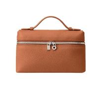 Crossbody Bag Square Zipper Tote Bag Crossbody Makeup for Women Pouch Top-Handle Leather Handbag Designer Shoulder Handbag Quiet Luxury Trendy Purse Beach Bags Holiday Essentials Handbags