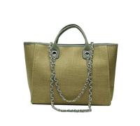 Crossbody Bags For Women Beach Canvas Hand, Initial Beach, Birthday, Chain Hand, Christmas Bridal (All Green)