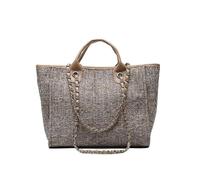 Crossbody Bags For Women Beach Canvas Hand, Initial Beach, Birthday, Chain Hand, Christmas Bridal(Khaki - 2)