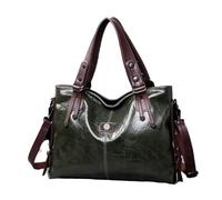 Crossbody Bags For Women Beach Large Vintage ShoulderWomen, Trendy Leather, Hobo Traveler Hand(Green)