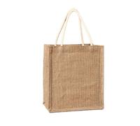 Crossbody Bags For Women Beach Reusable Jute BurlapBeach Shopping, Grocery with Handle, Large Capacity Travel Storage (25x29x15cm)