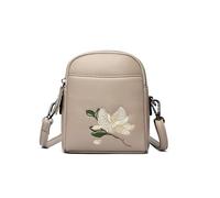 Crossbody Bags For Women, Cell Phone Shoulder Handbag And Purse With Magnolia Embroidery