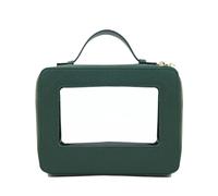 Crossbody Bags For Women Colorful Portable Cosmetic Case, Travel Transparent Makeup, PVC Cosmetic, TPU Wash (5768 Dark Green)