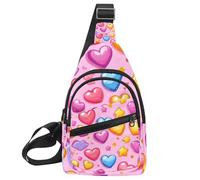 Crossbody Bags for Women Men_Colorful Candy (3) Sling Bag Bakpack Casual Chest Bag with Convertible Shoulder Strap