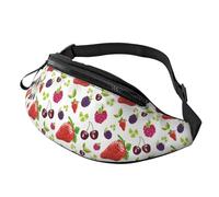Crossbody Bags for Women Men - Colorful Strawberry Fruit Fanny Packs for Womens Mens Cross Body Waist Bag