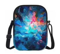 Crossbody Bags for Women, Mini Cell Phone Bag Travel Pouch Wallet Purses | Cell Phone Purse Waterproof Shoulder Bag Blue Aesthetic Color Splash Adjustable Sling Bag With Zipper