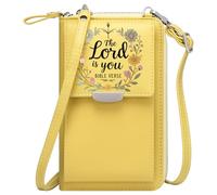 Crossbody Bags for Women Personalized Leather Cell Phone Wallet decorative design harmonious colors floral wreath for Everyday Use or Gift Idea Personalized Gifts for Girlfriend Friends