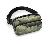 Crossbody Bags for Women Sheep Are Flying Printed Fanny Packs Crossbody with Adjustable Strap, style, 20x13cm, Fanny Packs