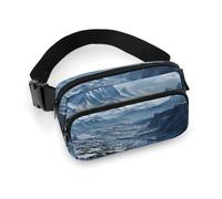 Crossbody Bags for Women Snow Covered Mountains Printed Fanny Packs Crossbody with Adjustable Strap, style, 20x13cm, Fanny Packs
