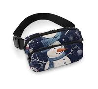 Crossbody Bags for Women Snowman And Winter Printed Fanny Packs Crossbody with Adjustable Strap, style, 20x13cm, Fanny Packs
