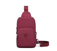 Crossbody Bags for Women, Unisex Crossbody Purse Bag, Sling Bag, Lightweight and Compact Sling Backpack Purse for Women (Bordeaux)