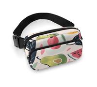 Crossbody Bags for Women Various Fruit Images Printed Fanny Packs Crossbody with Adjustable Strap, style, 20x13cm, Fanny Packs