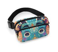 Crossbody Bags for Women Wearing A Fancy Hat Printed Fanny Packs Crossbody with Adjustable Strap, style, 20x13cm, Fanny Packs