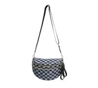Crossbody Bags for Women with,Checkered/Solid Adjust Waterproof Bum Bag for,With Adjustable Strap (J)
