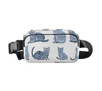 Crossbody Belt Bag Waist Bags Fanny Pack Croose Body Purse for Running, Funny Shetland Sheepdog Dogs Hot Pink, Color05, One Size