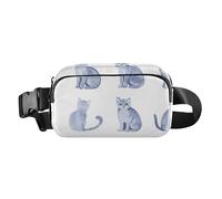 Crossbody Belt Bag Waist Bags Fanny Pack Croose Body Purse for Running, Funny Shetland Sheepdog Dogs Hot Pink, Color02, One Size