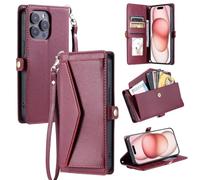 Crossbody Case for OPPO Realme C67 4G, Shockproof Flip Wallet Phone Case with Card Holders Crossbody Chain Strap Premium Leather Magnetic Protective Cover for OPPO Realme C67 4G,red