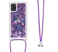 Crossbody Case for Redmi Note 14 Pro+ 5G, 3D Glitter Quicksand Flowing Liquid Bling Sparkle Cute Clear Transparent TPU Lanyard Cord Gel Silicone Shockproof Cover Protective Case for Girls Women