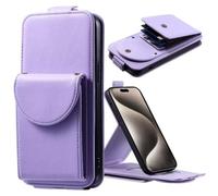 Crossbody Case for Sony Xperia 10 VI Premium Leather Protective Cover Wallet Lanyard Shockproof Phone Cases with Card Holder Multi-Kickstand for Sony Xperia 10 VI,purple
