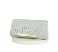 Crossbody Clutch Decorative Sequin Pleated Dinner Bag Pop Metal Chain Shoulder Bag Wedding Party Storage Bag -1174-1Golden