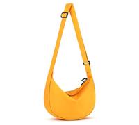 Crossbody Crescent Bag for Women Men, Crescent Bag with Adjustable Strap., Orange, 14x4x8.5 inches, Classic, Minimalist, Contemporary