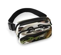 Crossbody Fanny Pack for Women Men,Cute Panda Print Sports Waist Bag,Fashion Waist Packs Bag with Adjustable Strap
