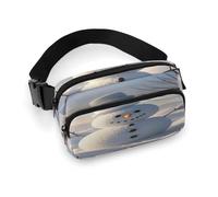 Crossbody Fanny Pack for Women Men,Winter Snowman Print Sports Waist Bag,Fashion Waist Packs Bag with Adjustable Strap