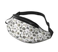 Crossbody Fanny Packs for Women Men - Abstract Cartoon Cute Goat Travel Belt Bag Running Waist Bag for Women Men