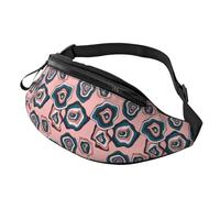 Crossbody Fanny Packs for Women Men - Abstract Colorful Circles Travel Belt Bag Running Waist Bag for Women Men