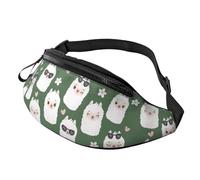 Crossbody Fanny Packs for Women Men - Alpaca Faces Running Waist Bag Travel Belt Bag for Women Men