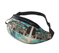 Crossbody Fanny Packs for Women Men - Comic Airplane Cockpit Illustration Running Waist Bag Travel Belt Bag for Women Men