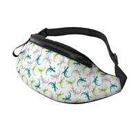 Crossbody Fanny Packs for Women Men - Cute Lizard Gecko Artistic_A Travel Belt Bag Running Waist Bag for Women Men