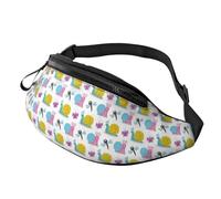 Crossbody Fanny Packs for Women Men - Cute Snail Dragonfly Butterfly Running Belt Bag Travel Waist Bag for Women Men