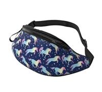Crossbody Fanny Packs for Women Men - Minimalist Macaron Color Horse Travel Belt Bag Running Waist Bag for Women Men