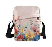 crossbody messenger bag Crossbody Small Bag For Women Cross Body Purse Adjustable Strap for Outdoor Daily Outdoor Daily- Bloom Flowers Floral Weeds Spring