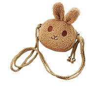 Crossbody Messenger Bag Handbags Cute Girls Small Bunny Plush Shoulder Bag Boxing Gloves And Punching Bag for Kids (Khaki, One Size)