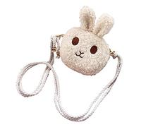 Crossbody Messenger Bag Handbags Cute Girls Small Bunny Plush Shoulder Bag Boxing Gloves And Punching Bag for Kids (White, One Size)