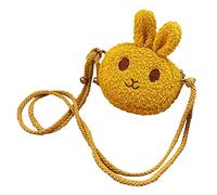 Crossbody Messenger Bag Handbags Cute Girls Small Bunny Plush Shoulder Bag Boxing Gloves And Punching Bag for Kids (Yellow, One Size)