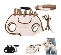 Crossbody Pet Carrier, Adjustable, Portable, Hands-Free Pet Backpack with a Safety Leash Clip for Small, Medium, and Large Dogs and Cats