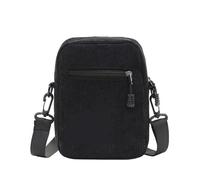 Crossbody Phone Bag Canvas Women's Crossbody Bag Trend Small Shoulder Handbag Solid Color Student Phone Simple Shopper Zipper Purse For Women(Black)