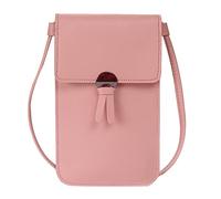 Crossbody Purses For Women Adjustable Strap Shoulder Bag With Visual Mobile Phone Window Ladies Casual Crossbody Bag Shoulder Bag (Pink, One Size)