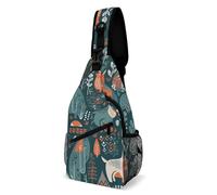 Crossbody Shoulder Bag An Animals Anti Theft Rucksack Lightweight Sling Backpack For Cycling Camping Hiking 19X39Cm