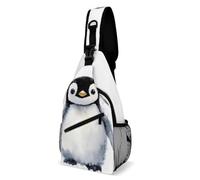 Crossbody Shoulder Bag Little Penguin Watercolor White Unisex Shoulder Chest Bags Casual Backpacks for Women Sports Outdoor