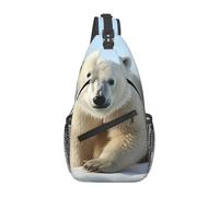 Crossbody Sling Backpack Women Men Fanny Pack Cubs polar bear Sling Bag Travel Hiking Belt Chest Bag Daypack